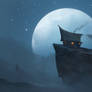Moon House Halloween Concept Art