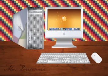 School Suff - iMac vector