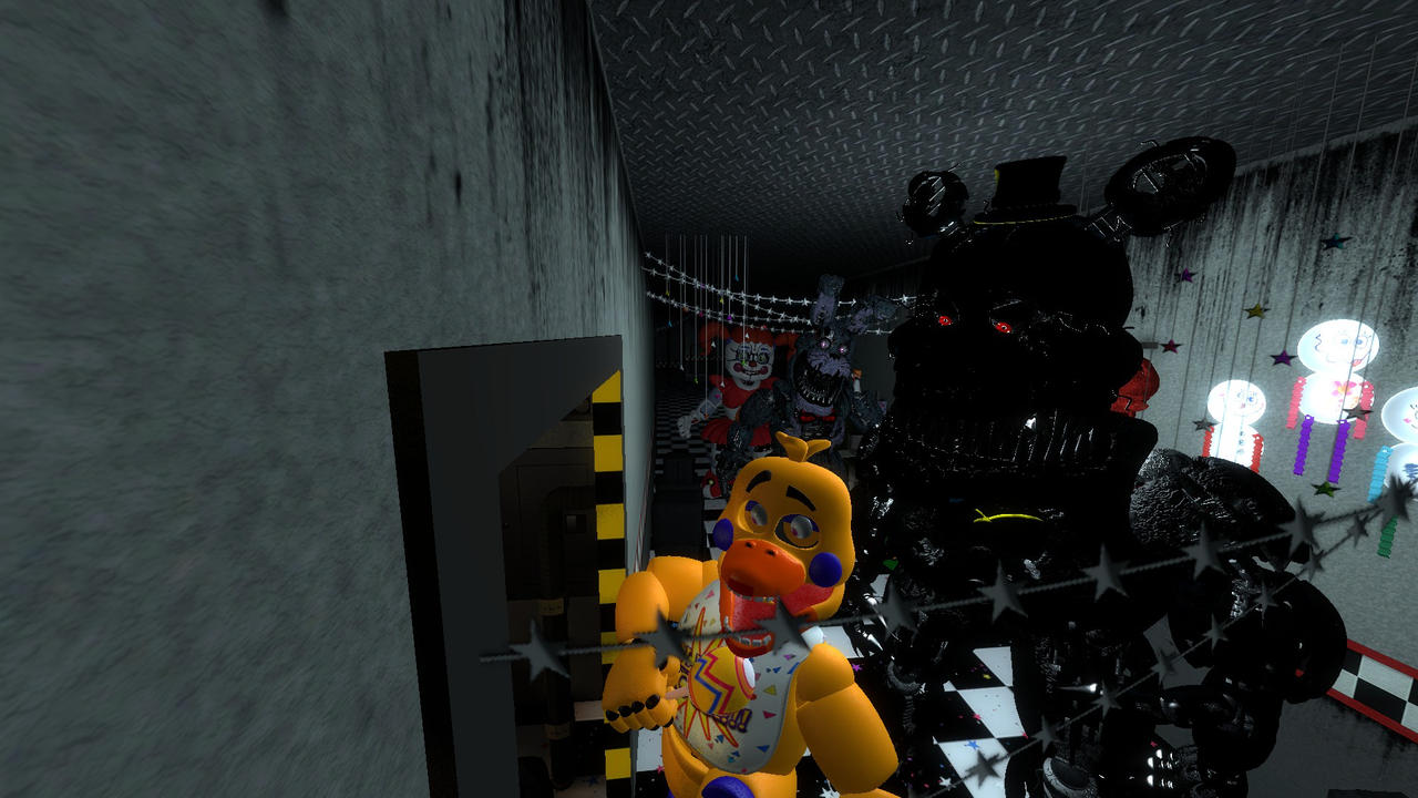 I added the 2015 Withered Chica from Sfm/Gmod to UCN! (UCN Mods) 