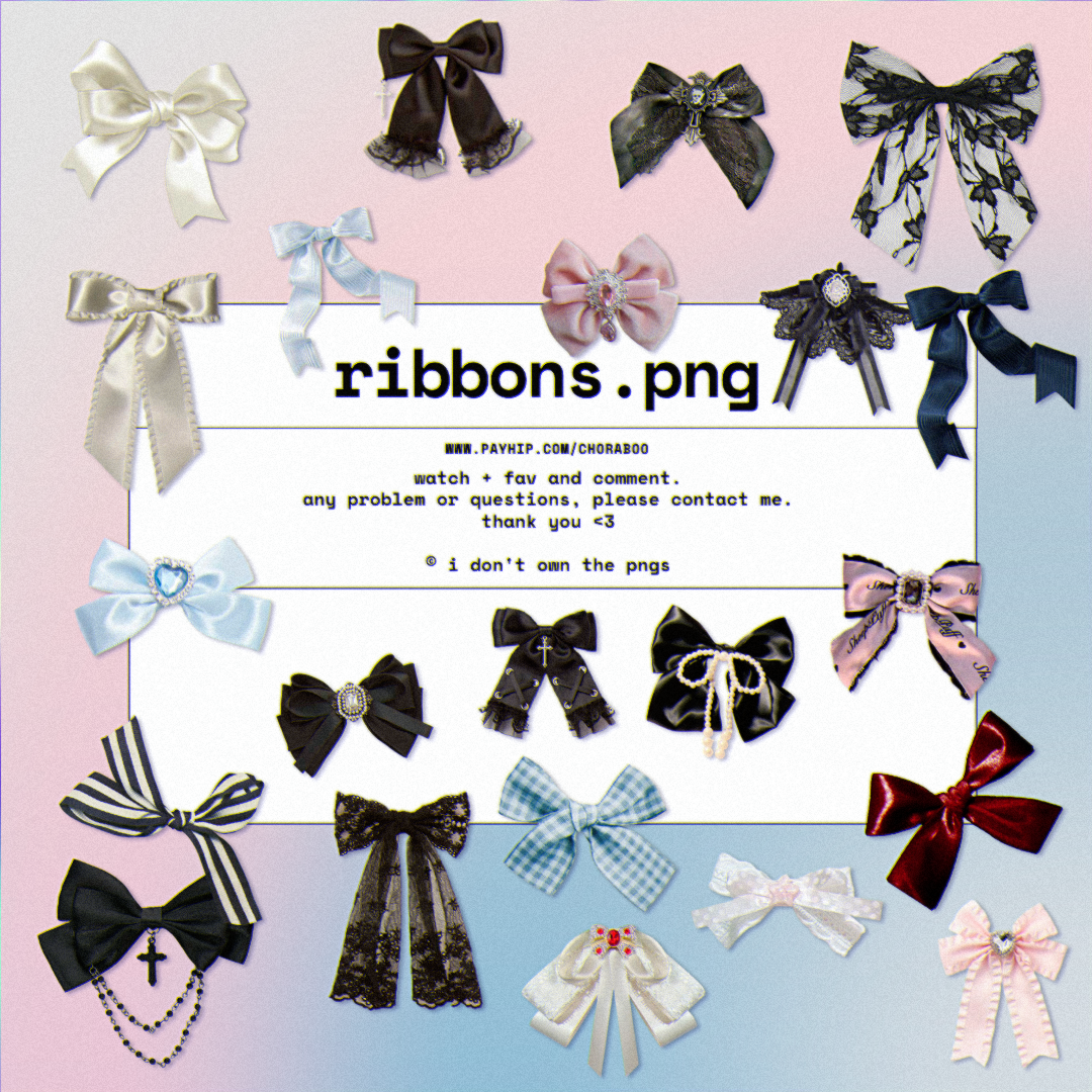 ribbons png pack by Choraboo on DeviantArt