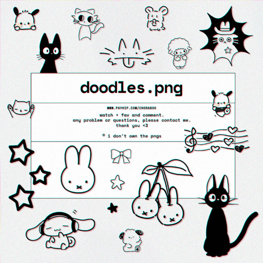 doodles png pack by Choraboo on DeviantArt