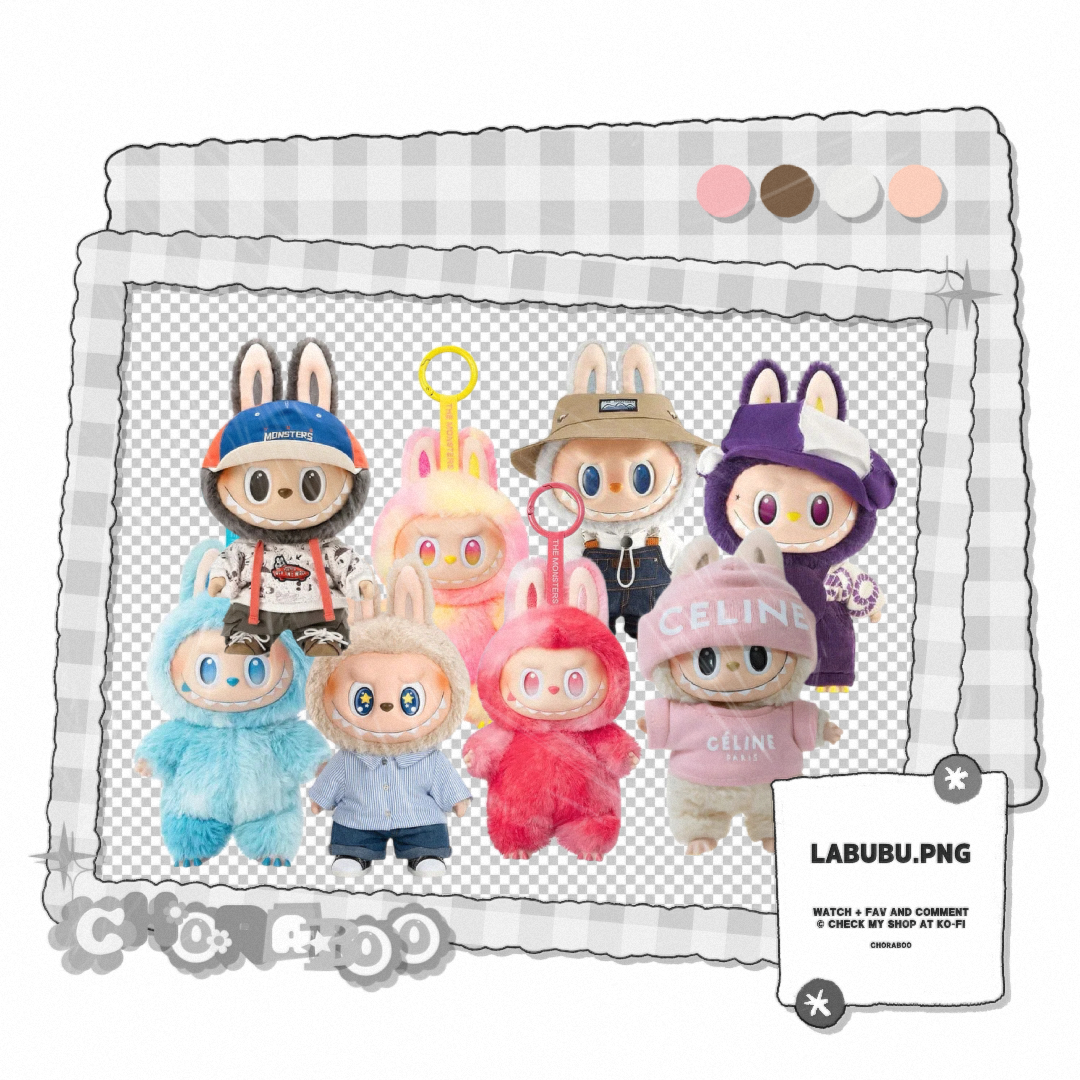 Labou Pg labubu png pack by Choraboo on DeviantArt