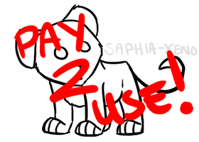 Pay To Use Cubby Lineart