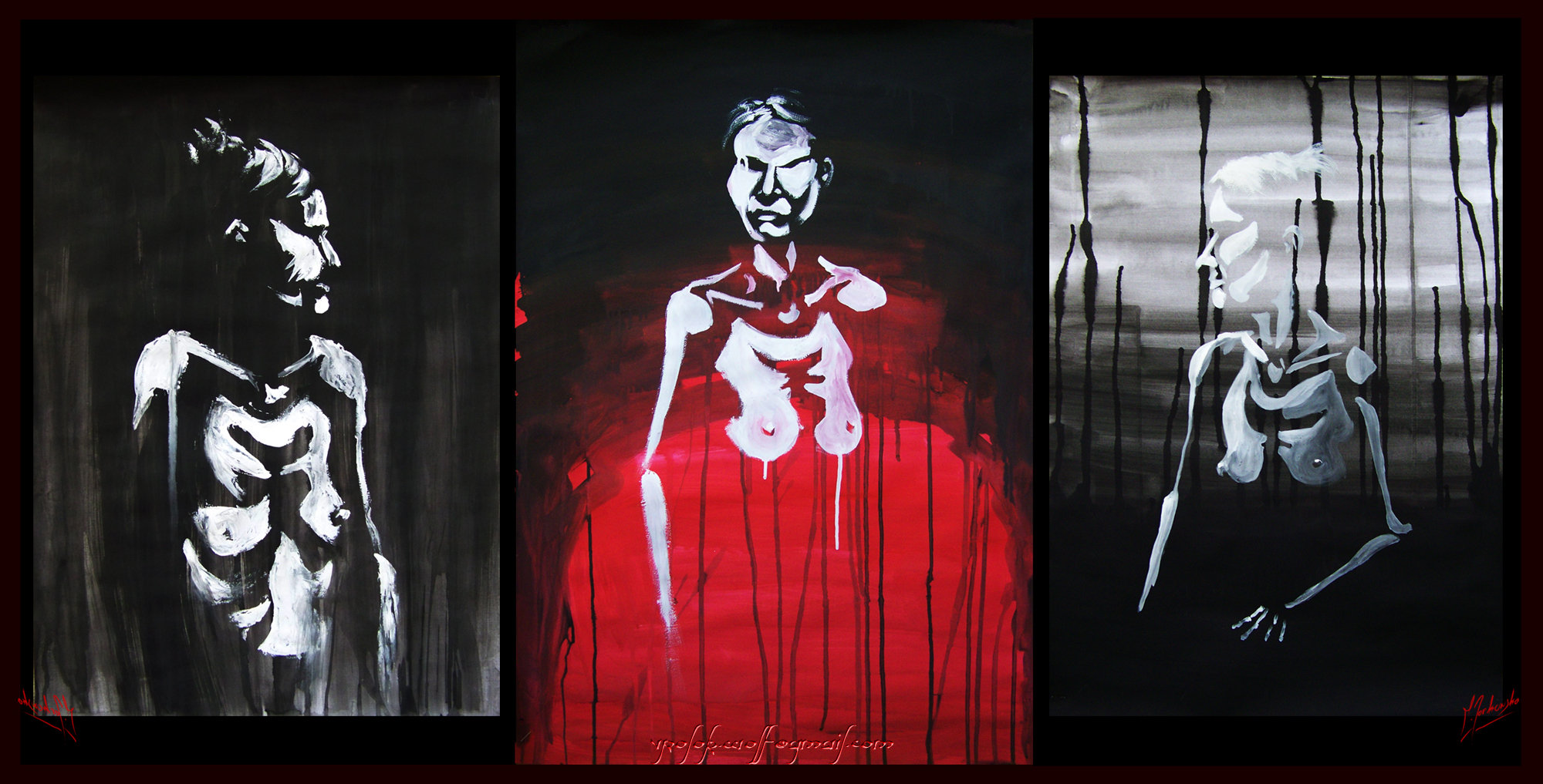 Ghosts of the Light - triptych