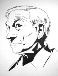 Ron Paul Sharpie Drawing