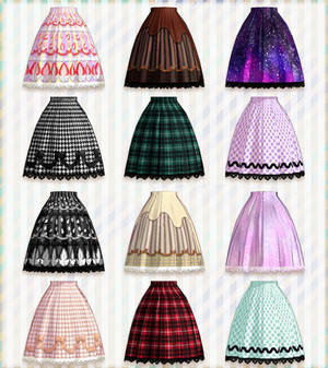 Print skirt-Natsuka dl