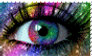 Rainbow Eye Stamp