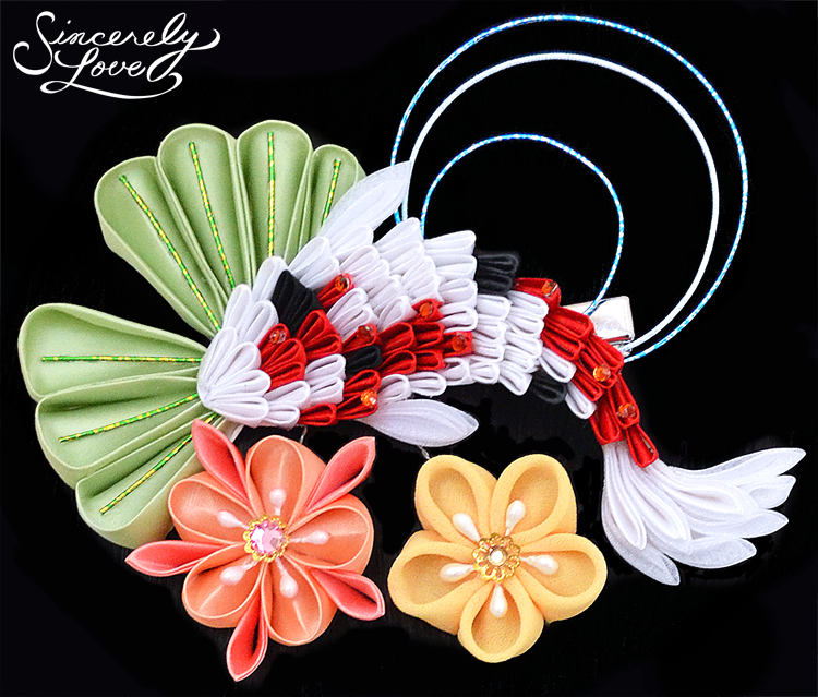 Flower Koi Pond Kanzashi