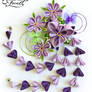 Purple Iris Dream Kanzashi