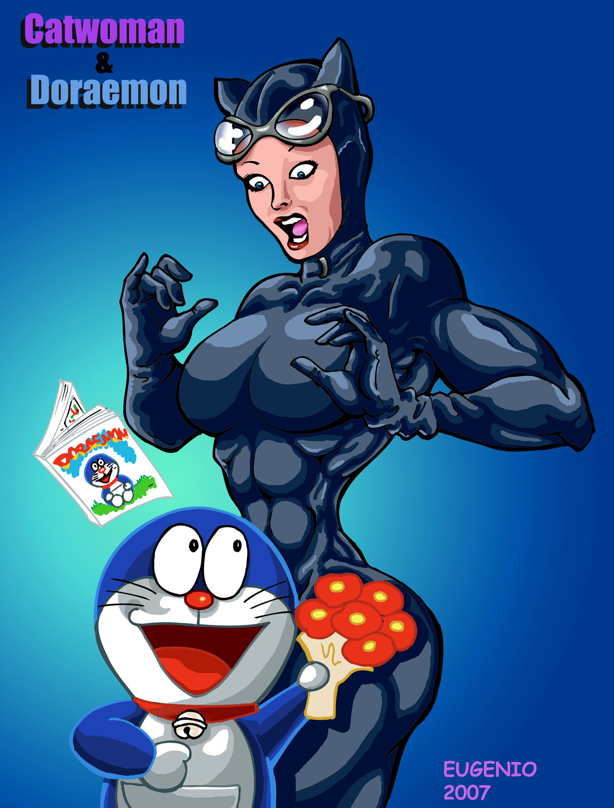 Catwoman and Doraemon