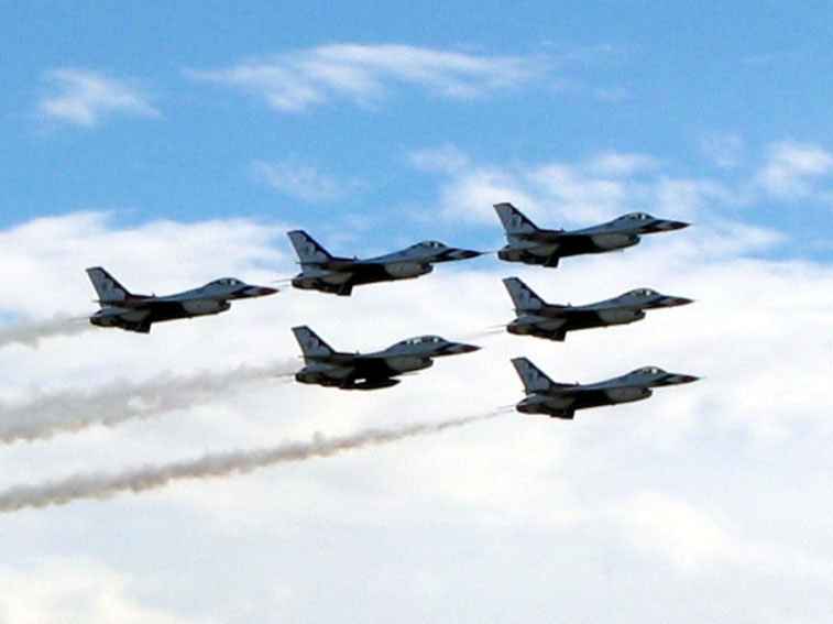 Thunderbirds in Formation