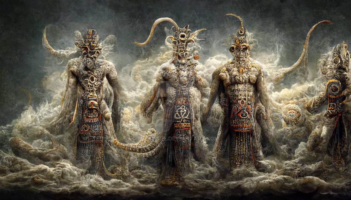 Sumerian Gods by pesastre on DeviantArt