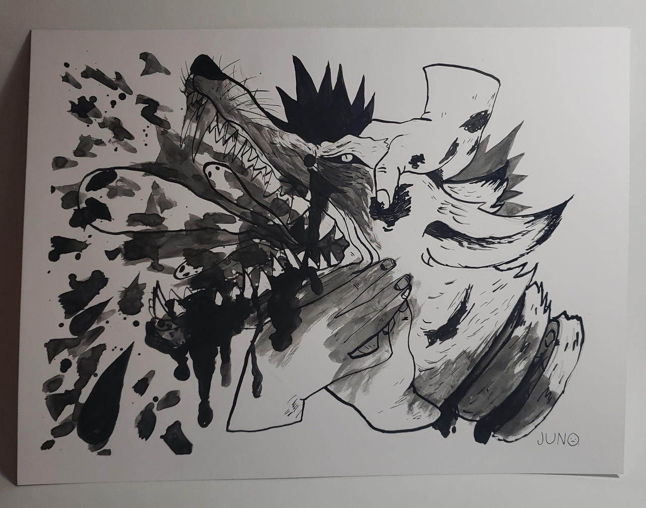 Ink | Wolf by jupiteramore on DeviantArt