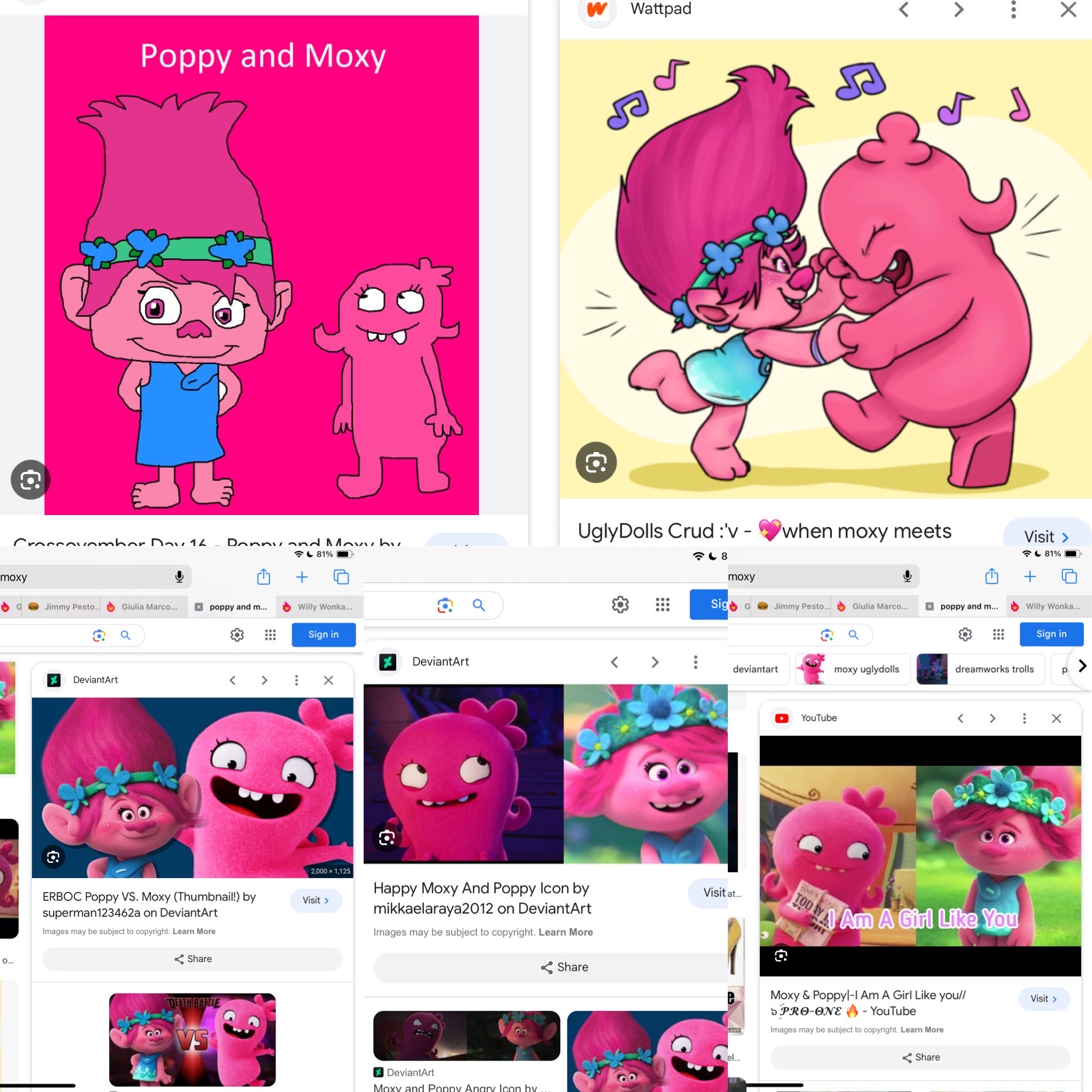 Poppy and moxy by karebearjoy on DeviantArt