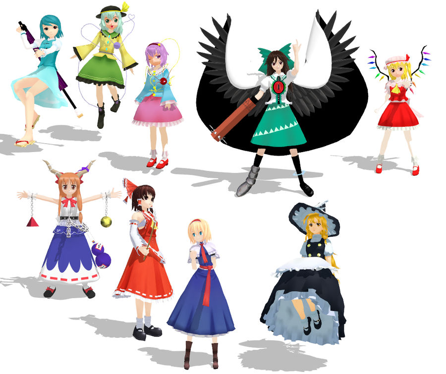 Mmt Models MMD Touhou Models by MitzyMiniKitty on DeviantArt