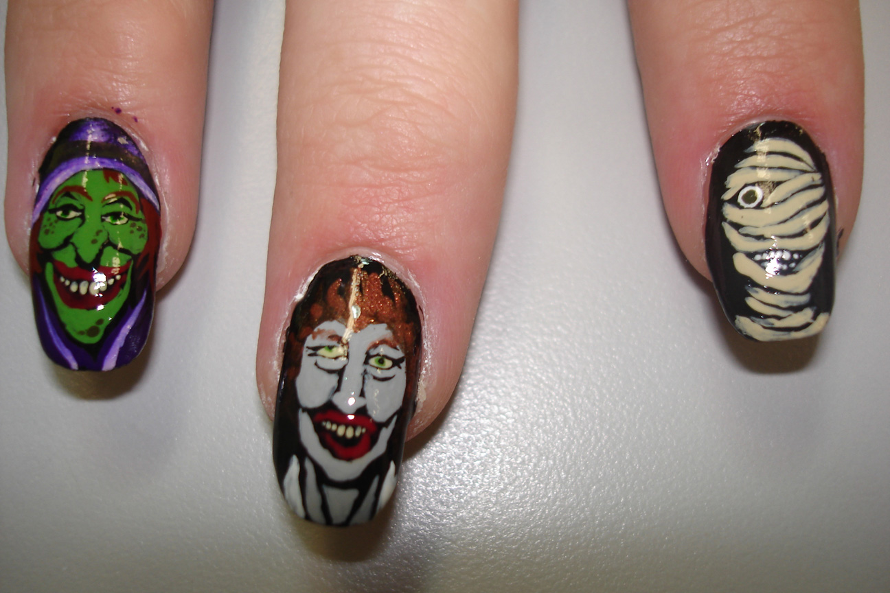 halloween nails 4