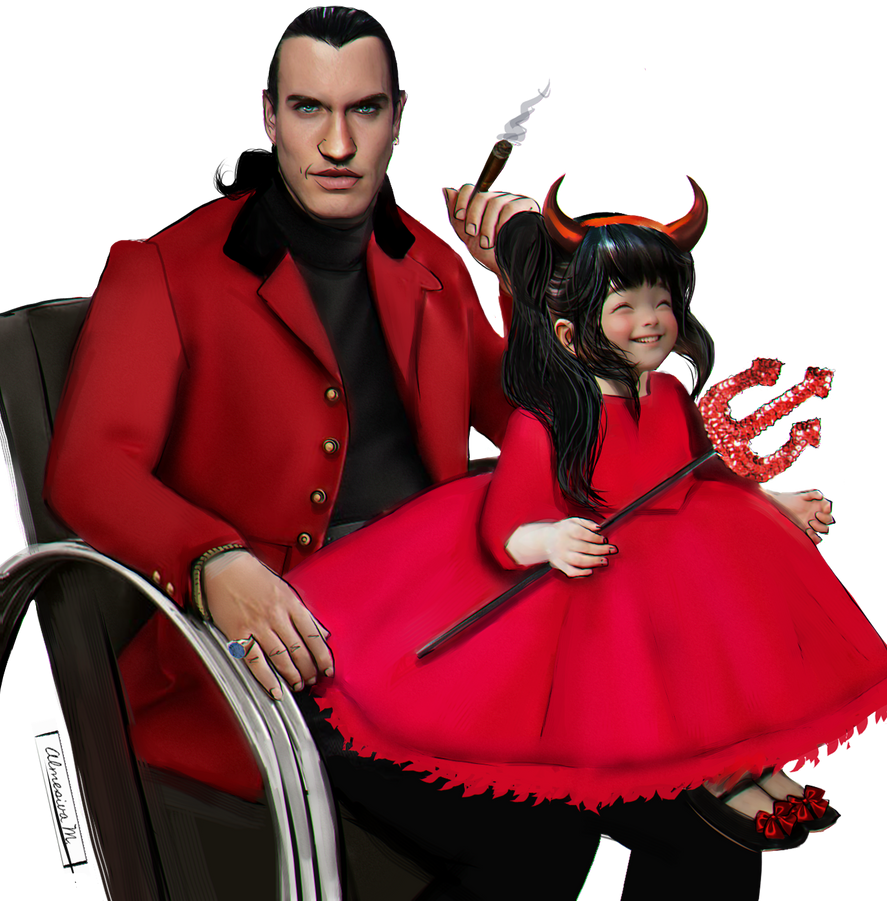 COMM: Halloween Devils by Almesiva-Moonshadow on DeviantArt