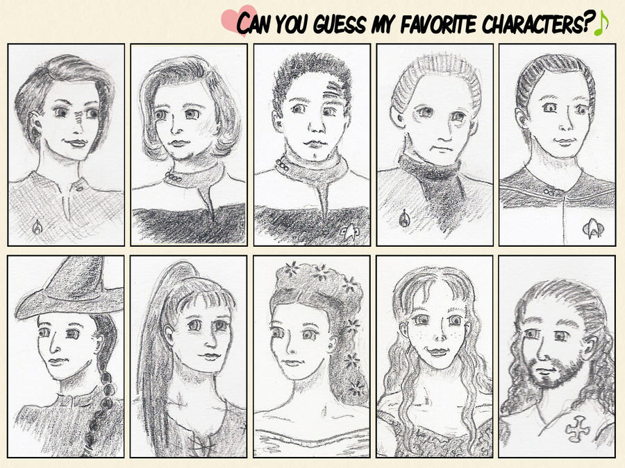 Favorite Star Trek + Musical Characters Meme by Alistanniel