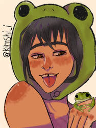 Frog girl