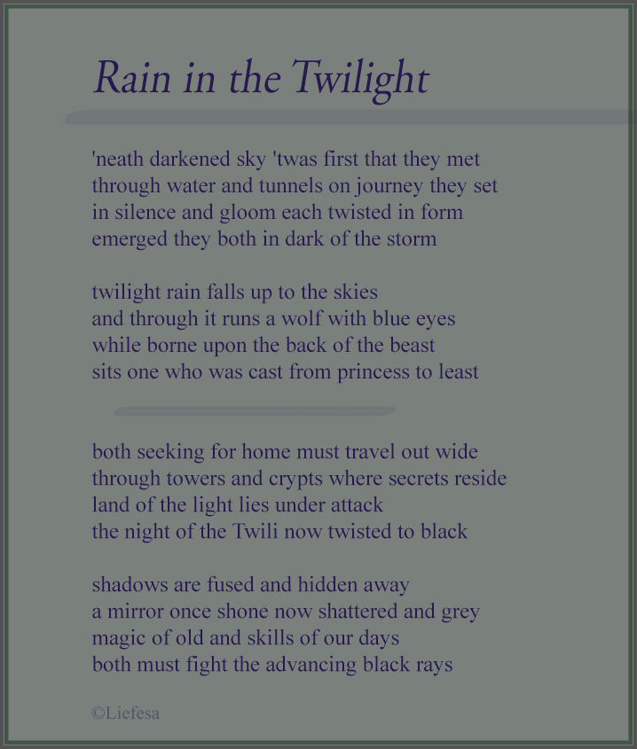 Rain in the Twilight by Liefesa