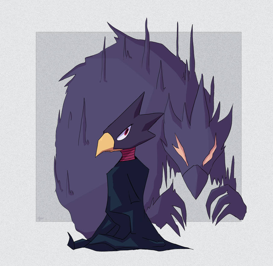 Tokoyami by apanda54 on DeviantArt
