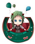 -- Gumi: Poker Face chibi -- by Kurama-chan