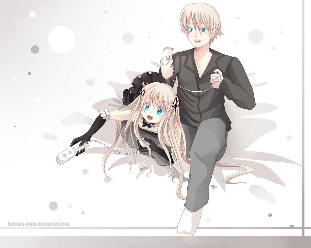Couple playing games -- by Kurama-chan on DeviantArt Couple playing games -- by Kurama-chan on DeviantArt
