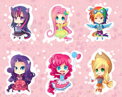 -- My Little Pony Gijinka Keychains --