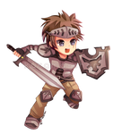 -- Chibi warrior commission for GuardianBR -- by Kurama-chan