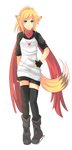 -- Commission for Kaosfox : Fox girl -- by Kurama-chan