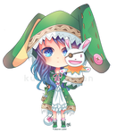 -- Date a Live Commission : Chibi Yoshino -- by Kurama-chan
