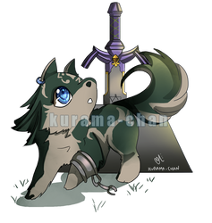 -- Commission : Chibi Wolf Link --