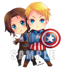 -- Captain America Civil War : Stucky chibi --