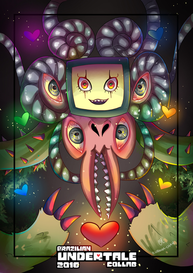 Omega Flowe -- Undertale Brazilian Collab : Omega Flowey -- by Kurama-chan on ...