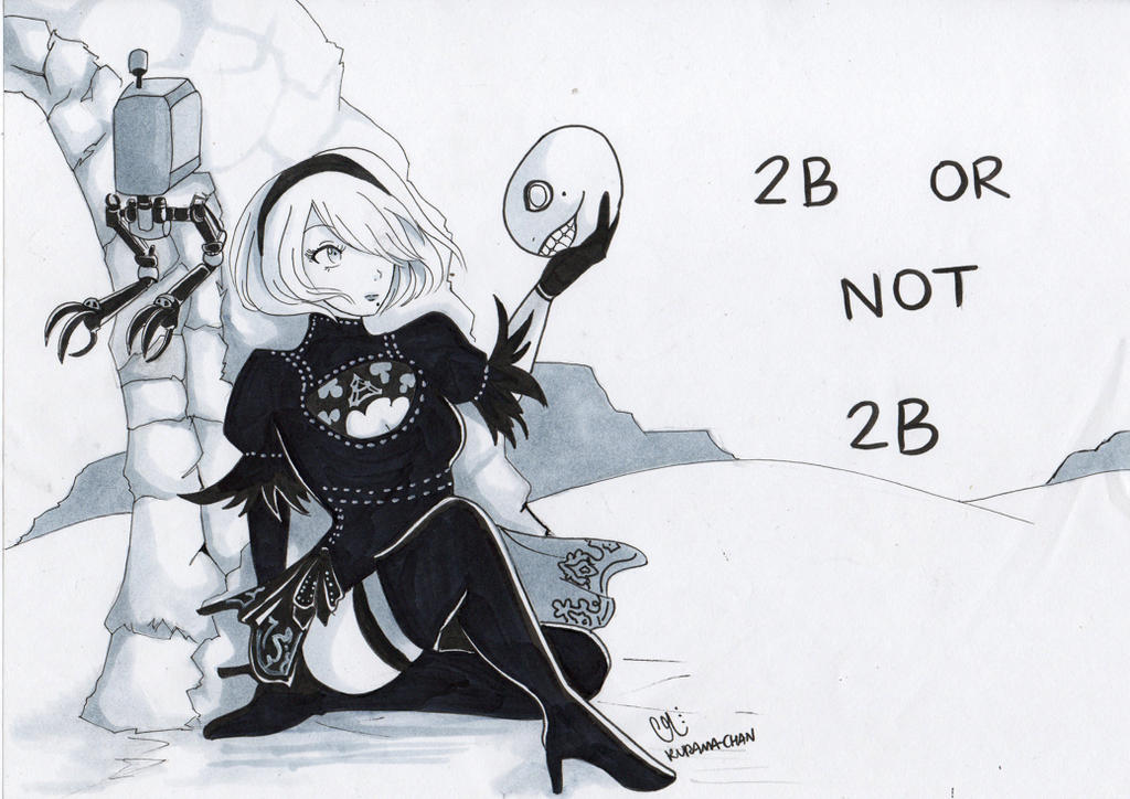 -- 2B or not 2B -- by Kurama-chan on DeviantArt
