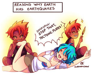 -- Earth-chan and Earthquakes -- by Kurama-chan