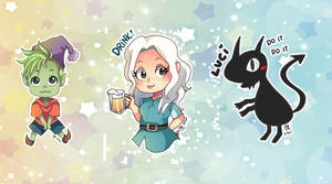 -- Disenchantment chibi set --