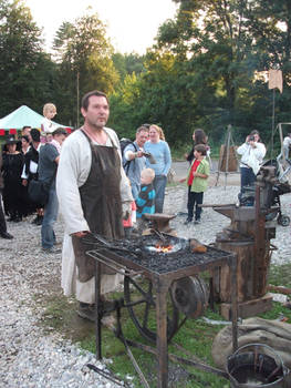 Our blacksmith, Harald