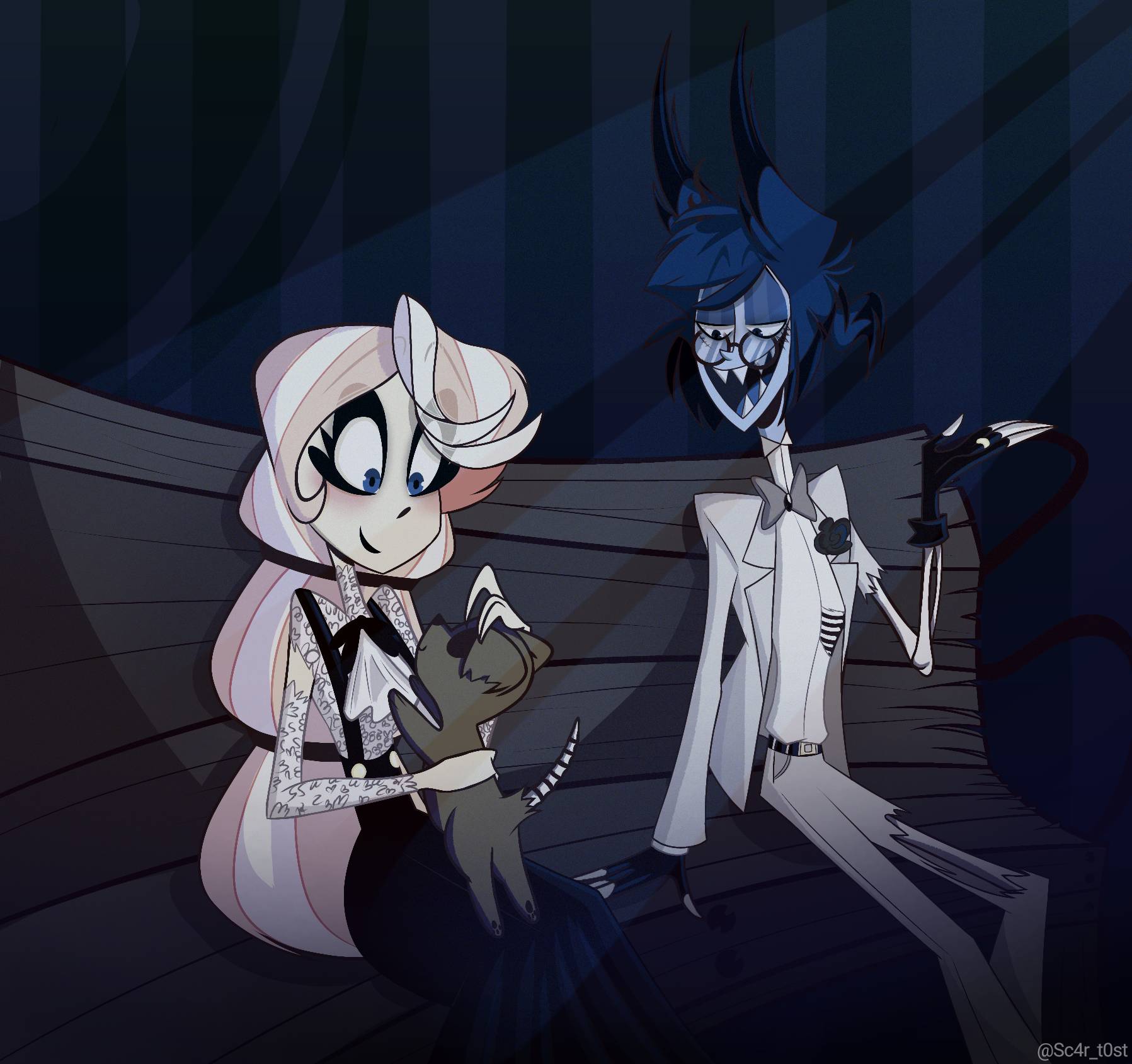 Charlie x Alastor by Sc4rT0st on DeviantArt
