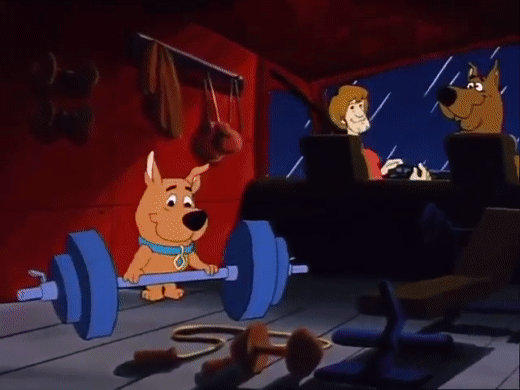 Scrappy Doo Weightlifting by eortiz96 on DeviantArt