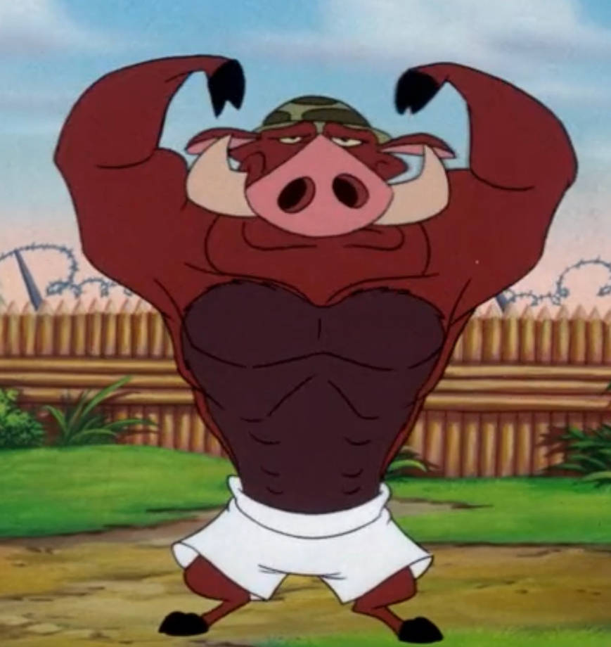 Buff Pumbaa by eortiz96 on DeviantArt
