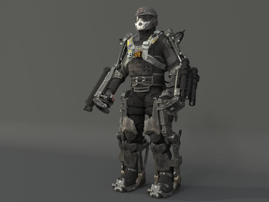 Combat Jacket Exoskeleton Suit by VERTEXPlayer on DeviantArt
