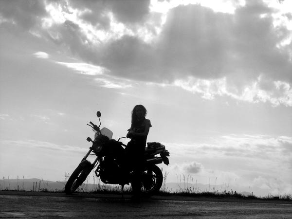 Motorcycle spirit girl