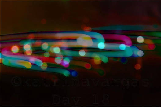 Tracing colourful bokeh lights