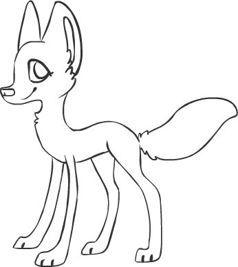 Free wolf lineart