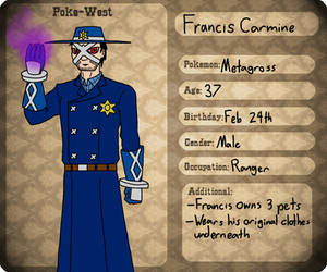 Pokewest Application - Francis Carmine by SquirrelManiak