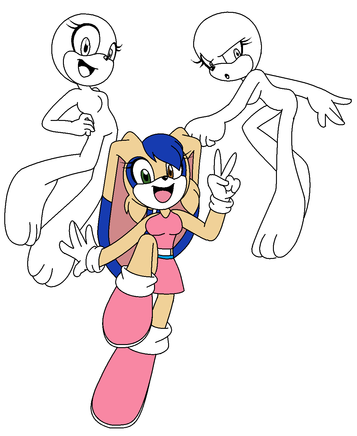 The Next Generation — I wanted to draw my sonamy fanchilds with their