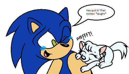 Sonic and WhiteFang Raspberry Tickle (RQ) by Soneamlover on DeviantArt
