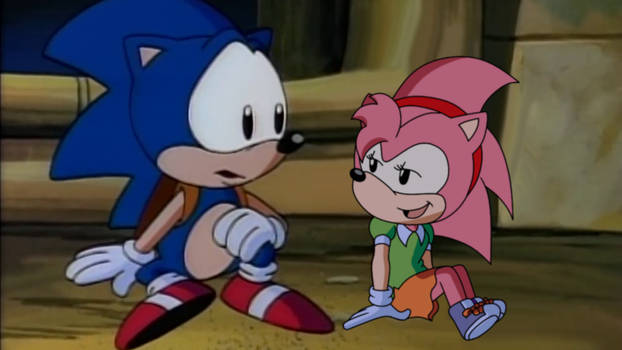 Amy Rose and Sonic SatAM