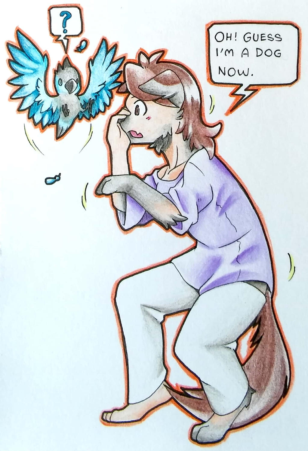 Jaiden's Dog TF by FujoshiiNeko on DeviantArt